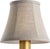 Traditional Visual Comfort Signature 5" Natural Linen Bell Empire Shade For Sale - Image 3 of 3