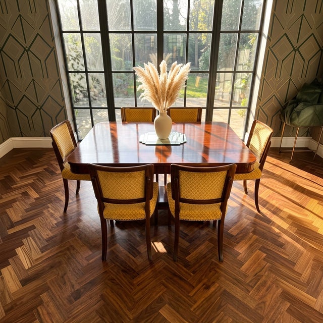 German Modern Mahogany Chairs, 1930, Set of 4 For Sale - Image 9 of 10