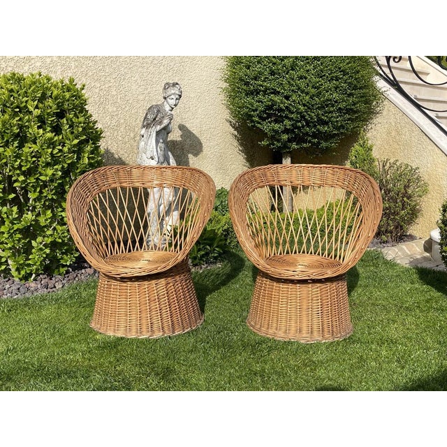 Wicker Armchairs, Set of 2 For Sale - Image 13 of 13
