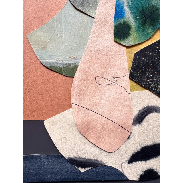 Abstract "New Directive 2" Original Mixed-Media Collage on Paper by Zac Woodiel For Sale - Image 3 of 8