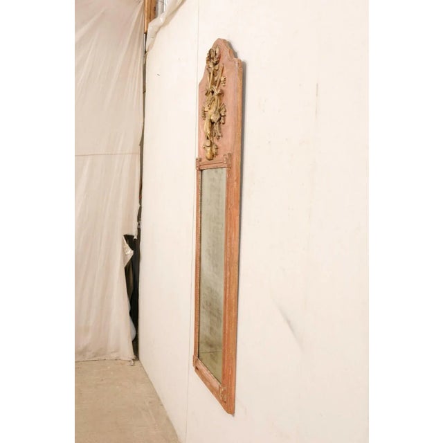 Camel 18th Century French Carved-Wood Pier Mirror For Sale - Image 8 of 12