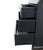 Ethan Allen Newport Collection Contemporary Asian Inspired Black 41" Secretary Desk W. Bookcase Hutch Top 34-9408 For Sale - Image 9 of 15