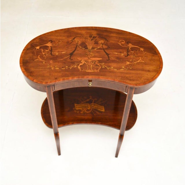 Edwardian Kidney Side Table, 1900s For Sale - Image 6 of 13