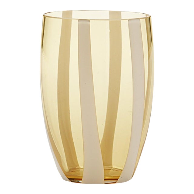 Gessato Tumbler (Set of 2) - Amber For Sale