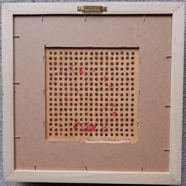 Contemporary Aubertin Bernard, Nails Painting, 1970, Framed For Sale - Image 3 of 12
