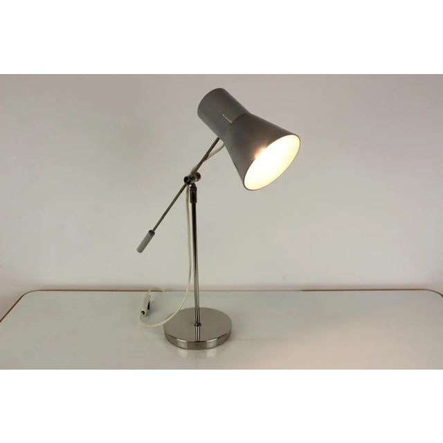 Table Lamp with Adjustable Height, Czechoslovakia, 1960s For Sale - Image 9 of 11