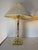 Brass 1980s Vintage Sciolari Style Brass & Clear Ribbed Lucite Table Lamps – Pair For Sale - Image 8 of 12