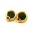 1970s Vintage 18k Gold Coin Earrings With Cabochon Rubies, A Pair For Sale - Image 5 of 7