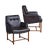 Brown Leather Dunbar Lounge Chairs - A Pair For Sale