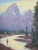Silvio Silvestri, Listed Artist (1948-2018) Yosemite Valley California Fly-Fishing Landscape Painting W/ Ornate Antiqued Gold Frame For Sale - Image 4 of 10