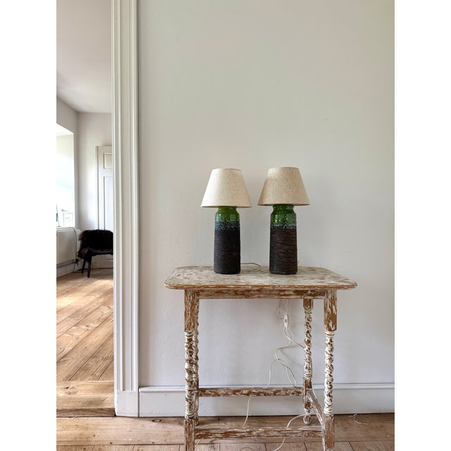 Swedish Ceramic Table Lamps from Tilgmans, 1960s, Set of 2 For Sale - Image 6 of 9