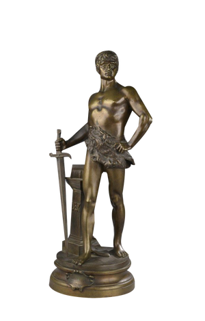 Maurice Constant, Sculpture of Man, 1900s, Bronze