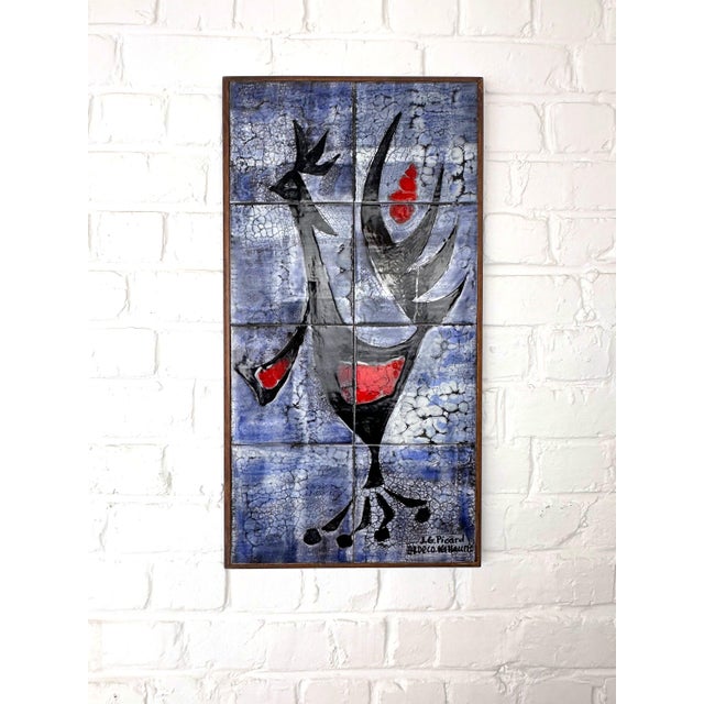 Modernist Ceramic Wall Panel by J.G. Picard, Vallauris, France, 1960s For Sale - Image 12 of 13