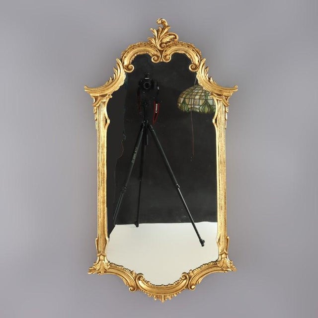 French LaBarge French Louis XVI Style Gilt Composite Wall Mirror Signed 20thC For Sale - Image 3 of 12