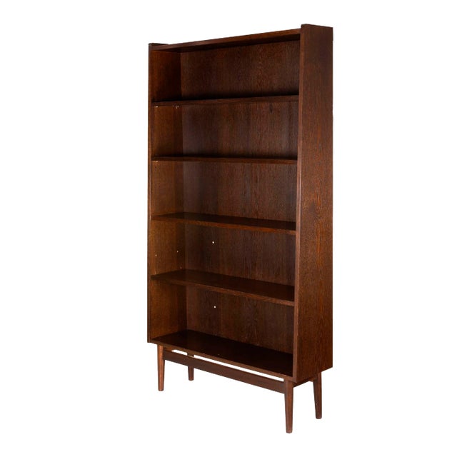 Danish Modern Ebonized Oak Bookcase by Johannes Sorth For Sale