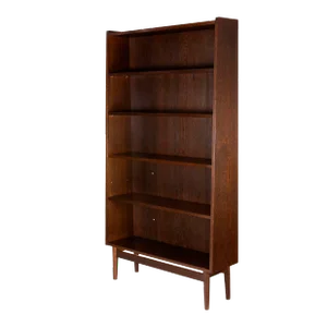Danish Modern Ebonized Oak Bookcase by Johannes Sorth