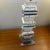 1970s Karl Springer Stacked Lucite Table Lamp For Sale - Image 9 of 10