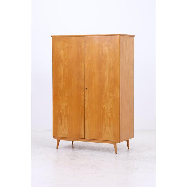 Mid-Century Wooden 2-Door Wardrobe For Sale - Image 4 of 18