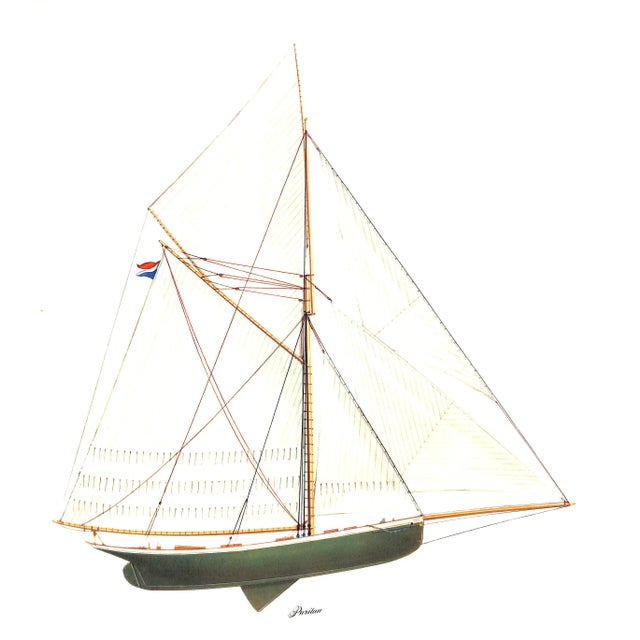 White "America's Cup Defenders" 1970 Dunlap, g.d. For Sale - Image 8 of 9