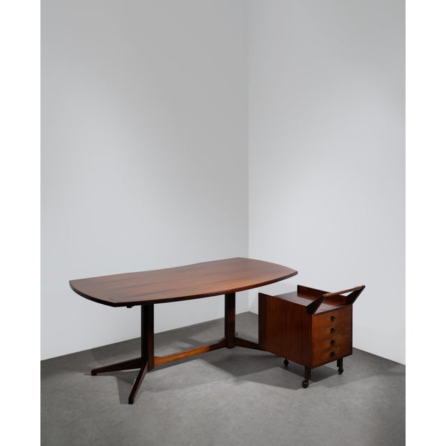 TL22 Desk and CM24 Trolley by Franco Albini and Franca Helg for Poggi, 1958, Set of 2 For Sale - Image 12 of 12