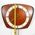 Mid Century Modern Wall Clock Teak Pendulum Weights 10 Jewel Denmark Chime For Sale - Image 9 of 10