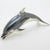 Vintage Italian Handmade Silver 800 Darkened Dolphin Figurine by Saturno, Arezzo, 1980s For Sale - Image 4 of 14