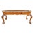 Vintage Chippendale Brass and Pine Tray Coffee Table For Sale