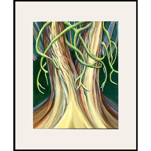 "Joined at the Hip" Contemporary Original Expressionist Botanical Oil Painting by Kathleen Ney For Sale - Image 4 of 5
