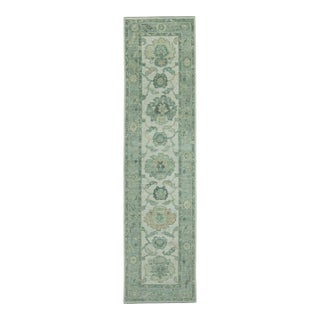 Turkish Oushak Rug 2'8" x 10'3" #19338 For Sale