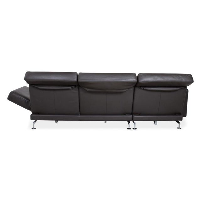 Moule Leather and Chrome Corner Sofa from Brühl For Sale - Image 12 of 15