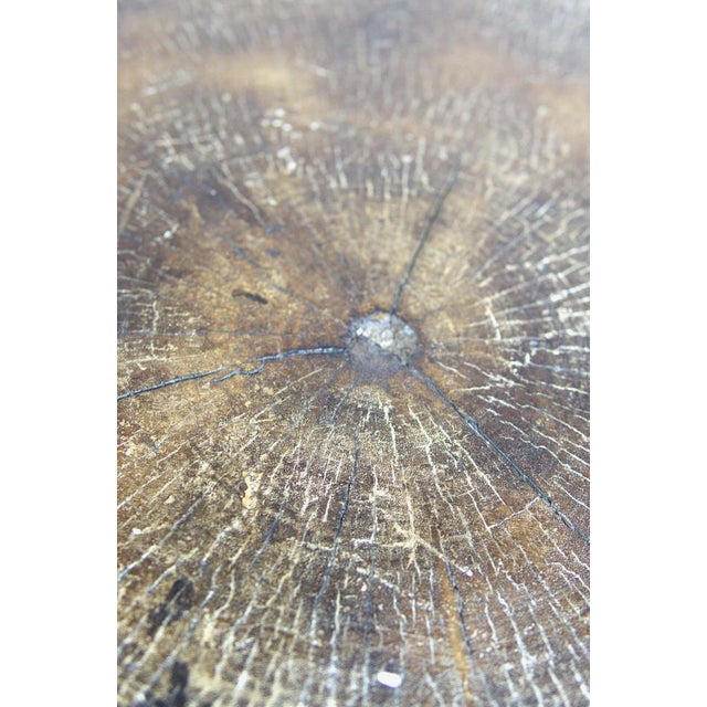 Wooden Side Table with Legs, Cameroon For Sale - Image 3 of 5