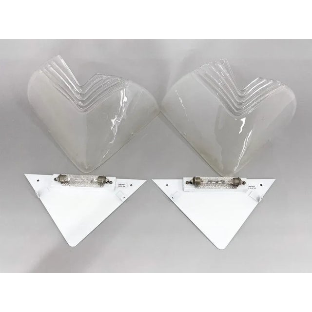 Murano Glass Wall Lights, Italy, 1960s, Set of 2 For Sale - Image 8 of 9