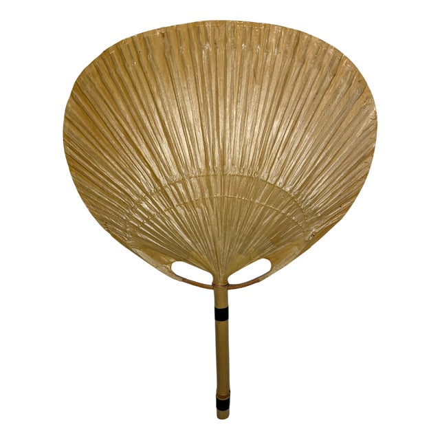 Vintage Uchiwa III Wall Lamp in Bamboo by Ingo Maurer for M-Design, Germany, 1970s For Sale