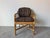 Mid-Century Modern Vintage Brown Jordan Rattan and Leather Accent / Dining Chair For Sale - Image 3 of 12