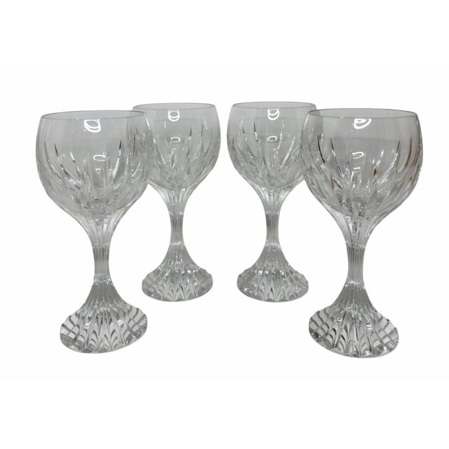 2000 - 2009 Baccarat French Crystal Massena Bordeaux Wine Goblets - Set of 4 For Sale - Image 5 of 6