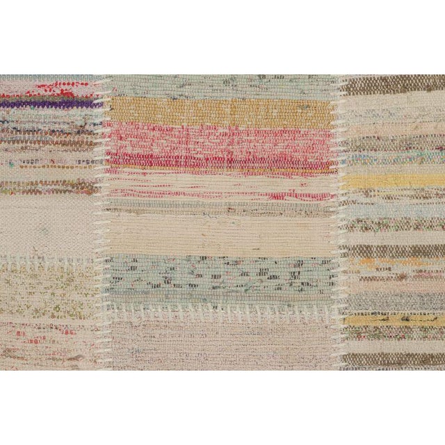 Rug & Kilim’s Patchwork Kilim in Polychromatic Stripes For Sale In New York - Image 6 of 7
