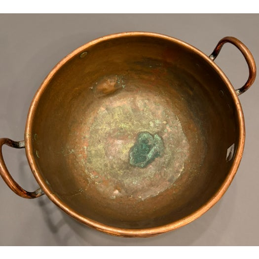 French Large 18th Century French Handwrought Copper Confit Jam or Jelly Cooking Pot, Circa 1770 For Sale - Image 3 of 8