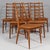 Niels Koefoed dining chairs made in oil treated oak. Upholstered with vintage tan full grain aniline leather. Model Lis,...