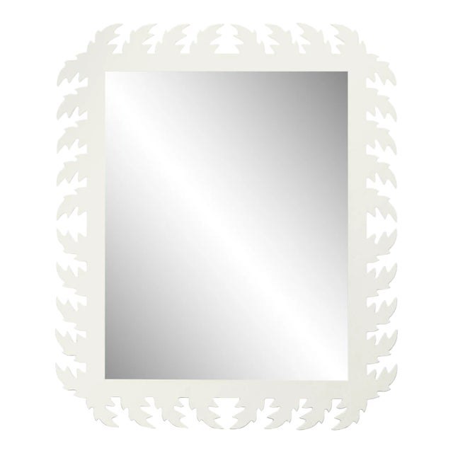 Fleur Home Audubon Rectangle Mirror in White Dove, 38x48 For Sale