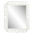 Fleur Home Audubon Rectangle Mirror in White Dove, 38x48 For Sale