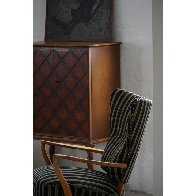 Mid-Century Modern Danish Wingback Lounge Chair in Oak by Viggo Boesen, 1950s For Sale - Image 16 of 18