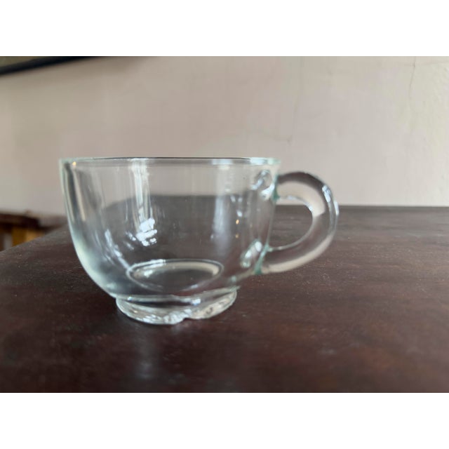 Vintage Princess House Heritage crystal punch bowl set, featuring a large stemmed punch bowl, matching ladle, and eight...