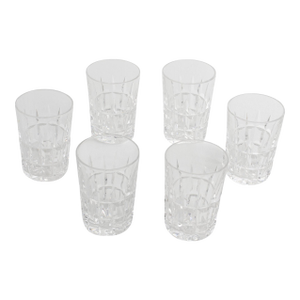 Art Deco Crystal Cocktail Cordial Cups or Shot Glasses Set by Saint Louis
