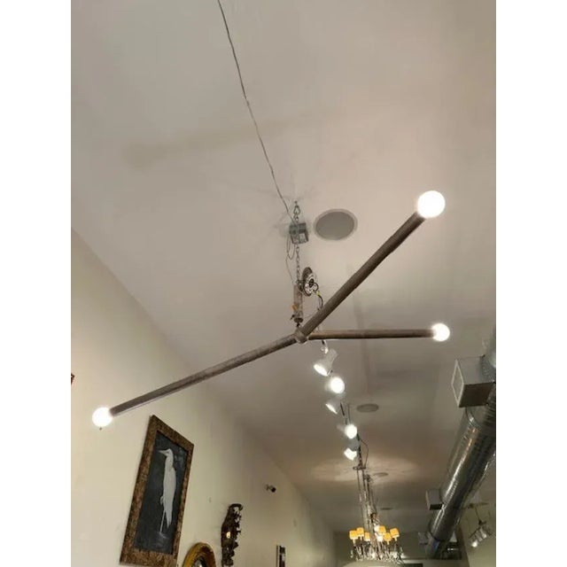 Modern Apparatus Arrow Fixture- Large Tarnished Silver For Sale - Image 3 of 7