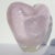 Glass Pink Heart Art Glass Vase For Sale - Image 7 of 7