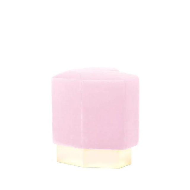 Metal Light Pink Queen Heart Stool by Royal Stranger For Sale - Image 7 of 10