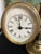 Antique Brass-Cased Desk Clock and Aneroid Barometer C. 1870 - Architectural and Twin-Dial Instrument For Sale - Image 4 of 9