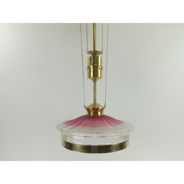 Art Deco French Hanging Light with Original Shade, 1920s For Sale - Image 12 of 12