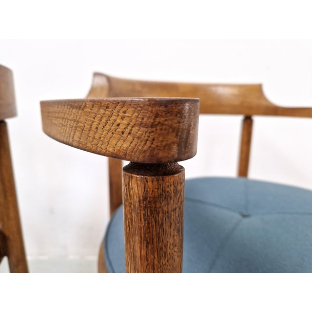 Mid-Century Modern Vintage M40 Chairs by Henning Jensen & Torben Valeur for Munch Møbler, 1970s, Set of 3 For Sale - Image 3 of 11