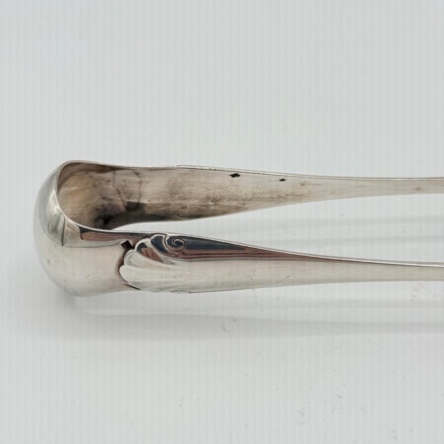 Silver Antique French Silver Plate Asparagus Tongs Attributed to Christofle, Circa 1900 For Sale - Image 8 of 9